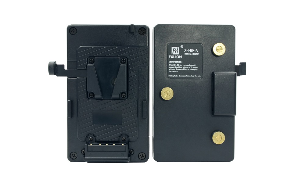 Converting plate by V-lock battery