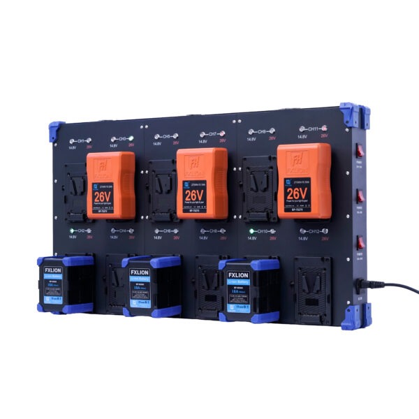 12 CH Bi-Voltage Wall Charger - 16.8V / 4A V-Mount